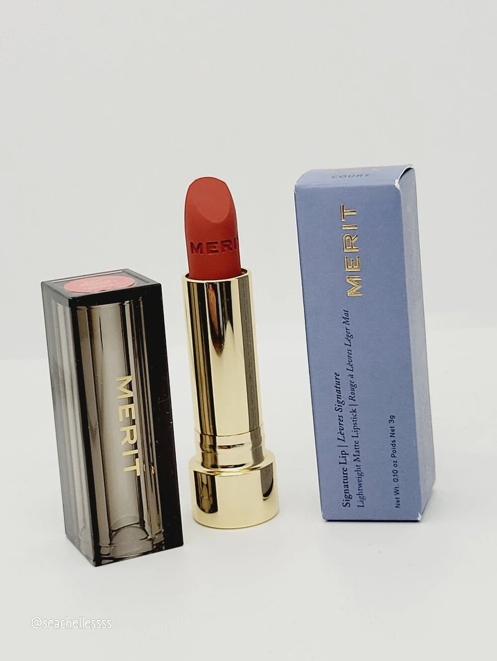Court Merit Signature Lightweight Lipstick Matte Warm Brick Brand New In Box